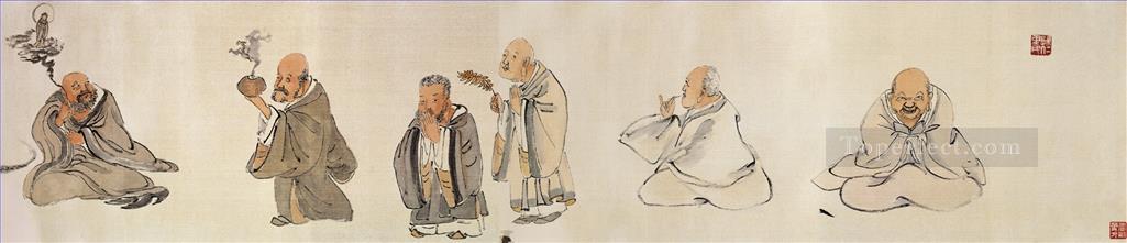 Wu cangshuo dieciocho arcos chinos antiguos Pintura al óleo